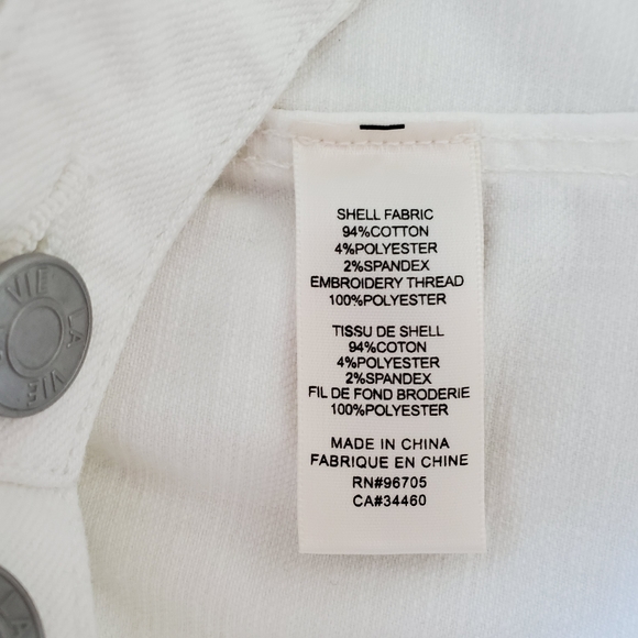 LA VIE REBECCA TAYLOR EYELET DENIM JACKET IN PEARL - Picture 15 of 16